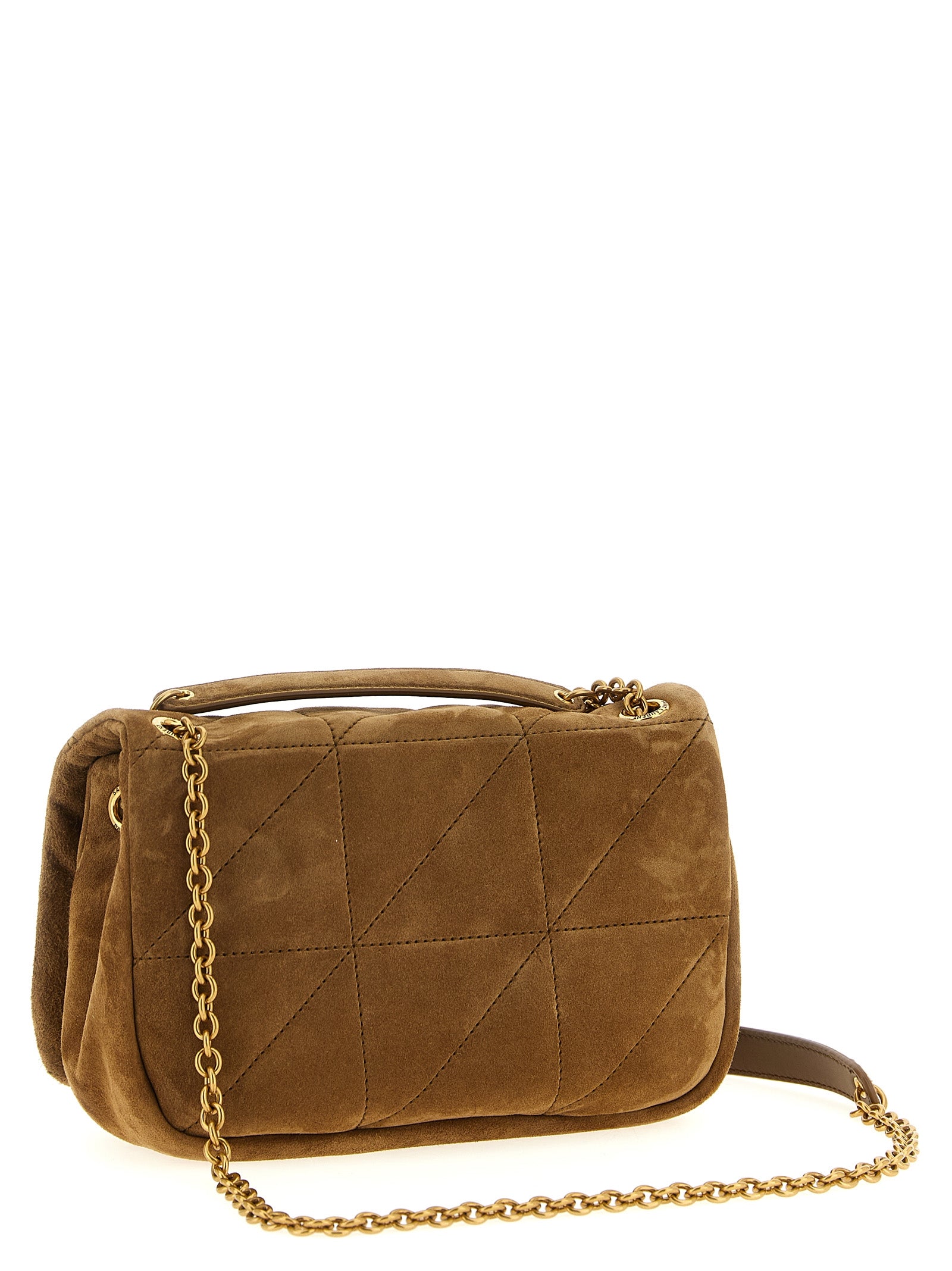 Saint Laurent Skulderbag i Beige Kalveskinn