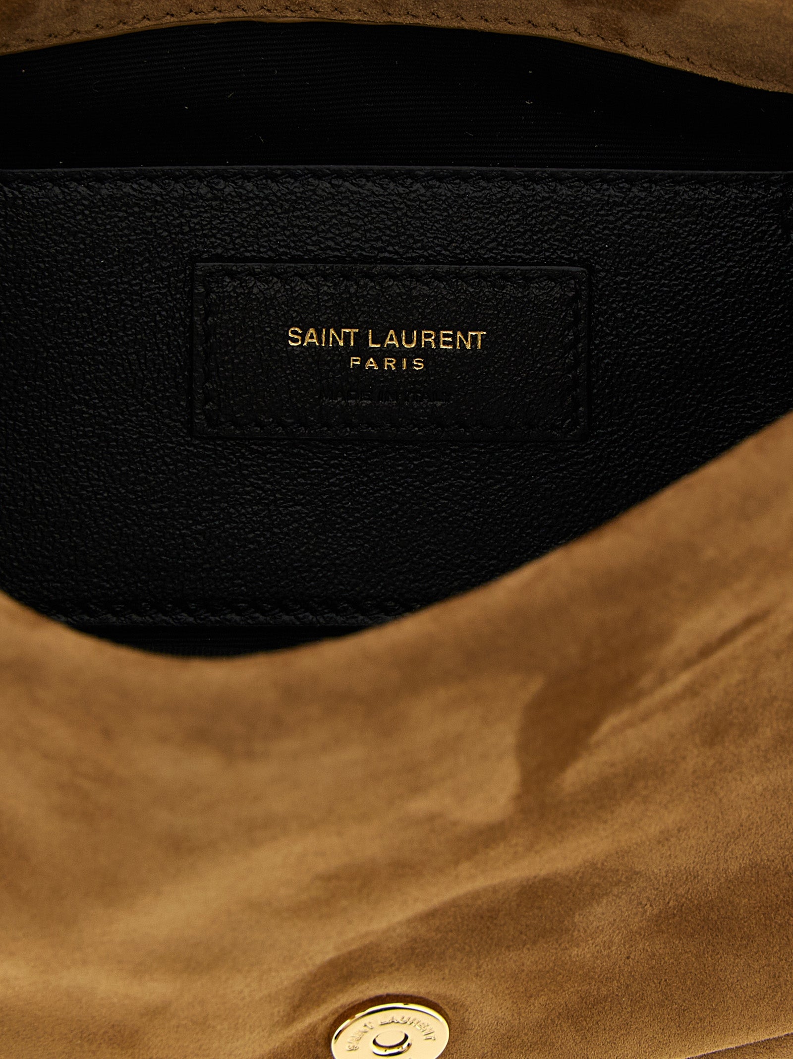 Saint Laurent Skulderbag i Beige Kalveskinn