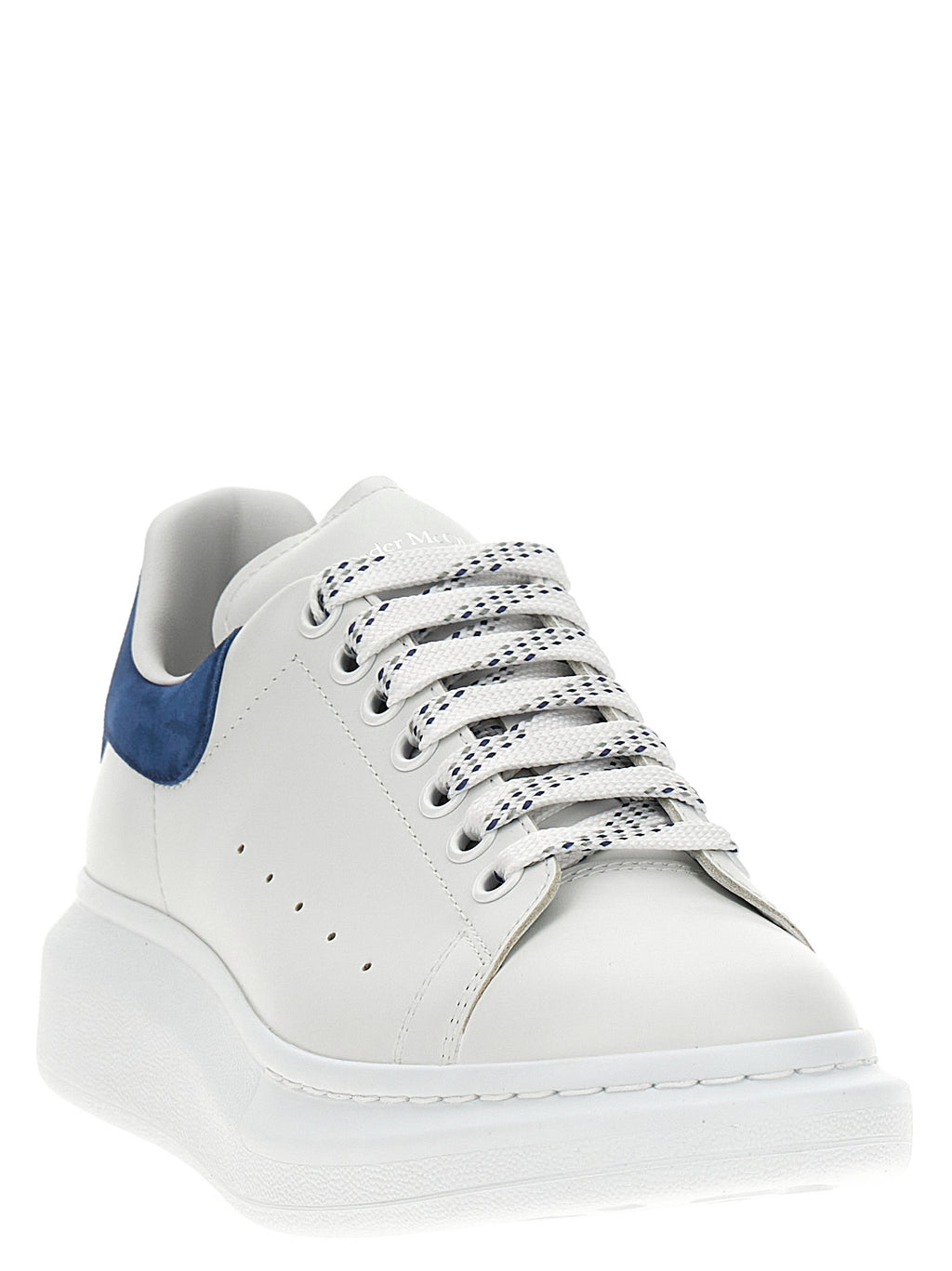 Alexander McQueen Blue Calfskin Chunky Sneakers