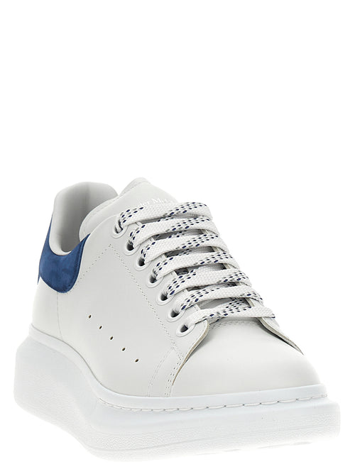 Alexander McQueen Blue Calfskin Chunky Sneakers