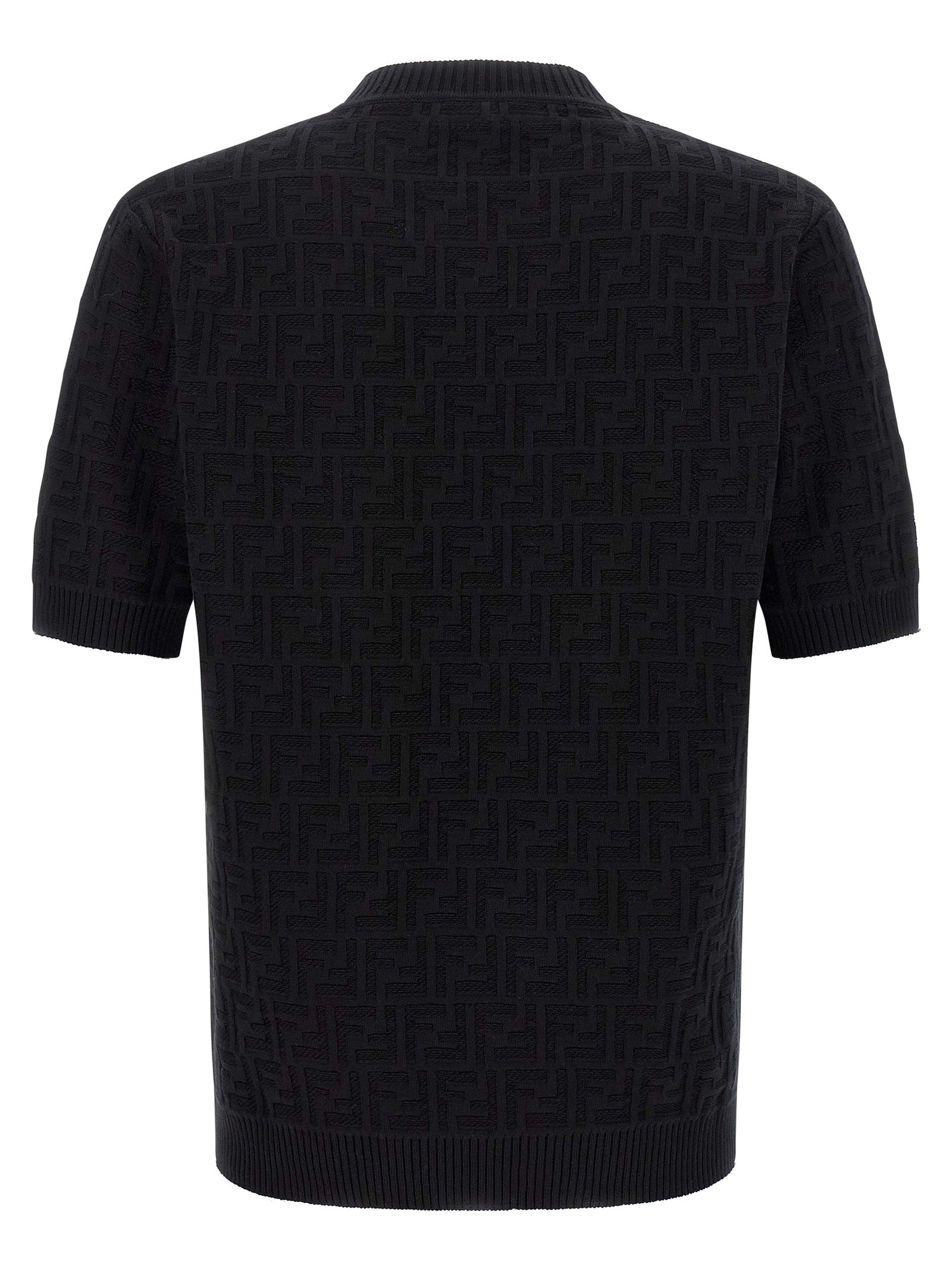 Fendi Black Cotton Cardigan
