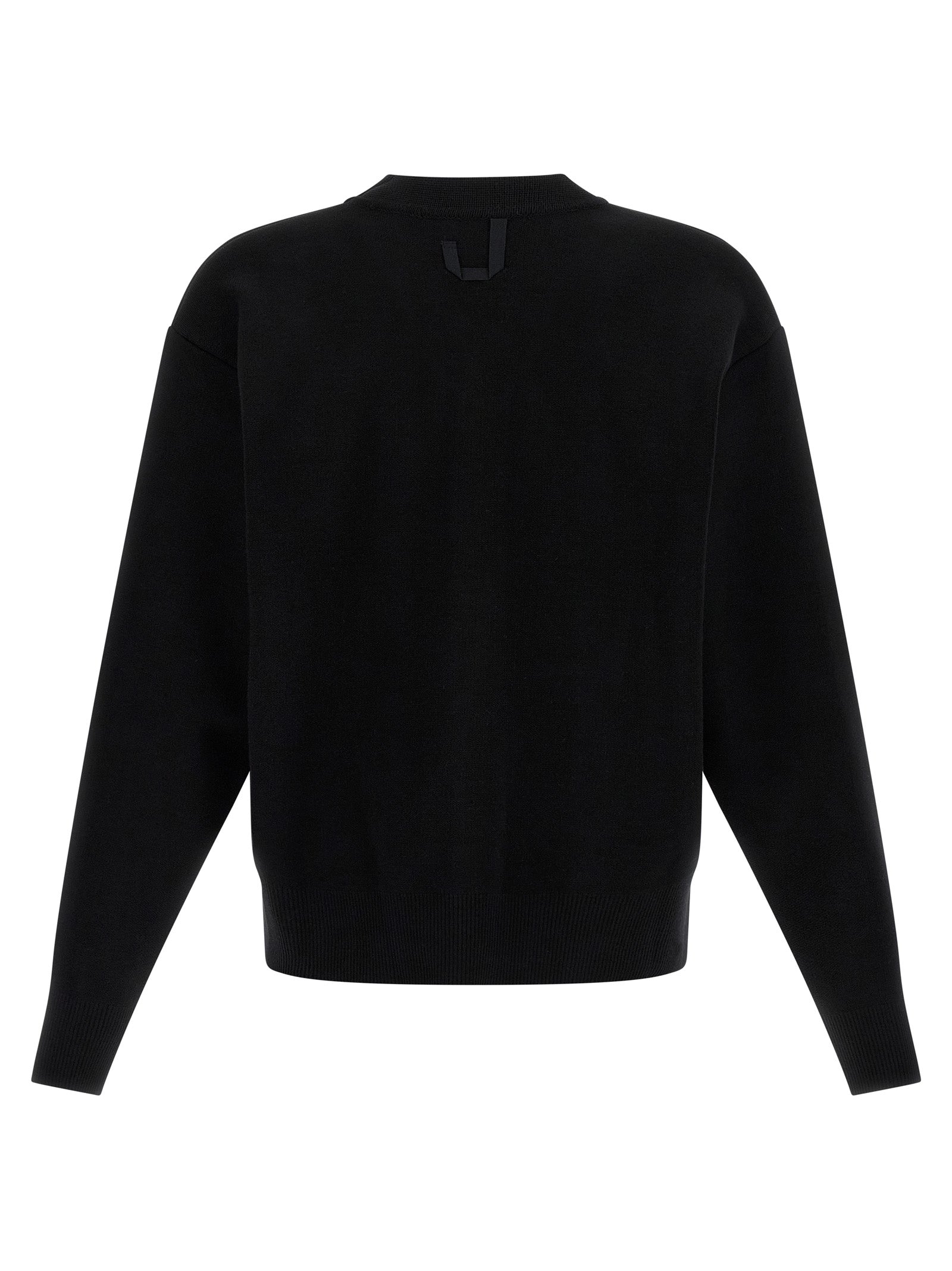 Black Merino Wool Cardigan