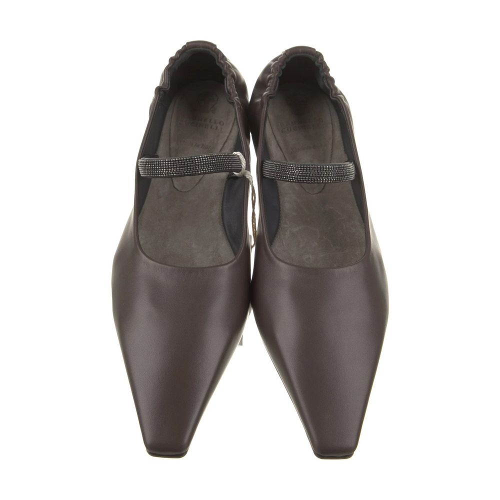 Brown Leather Flats