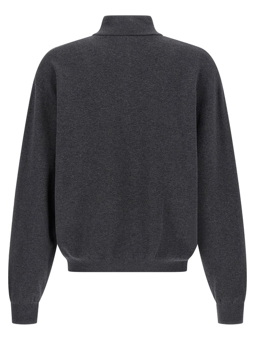 Balenciaga Gray Cotton Cardigan
