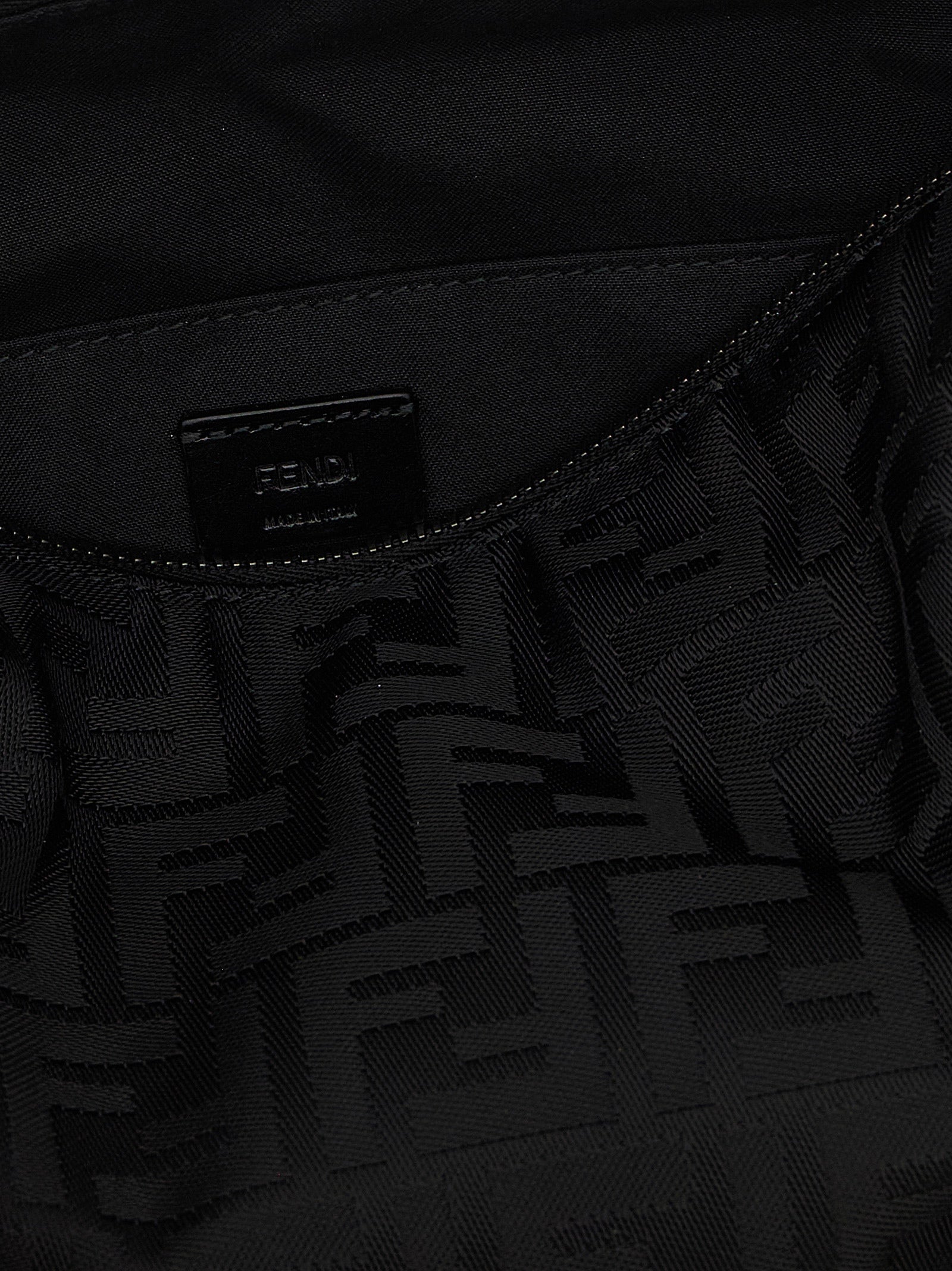 Black Polyamide Shoulder Bag