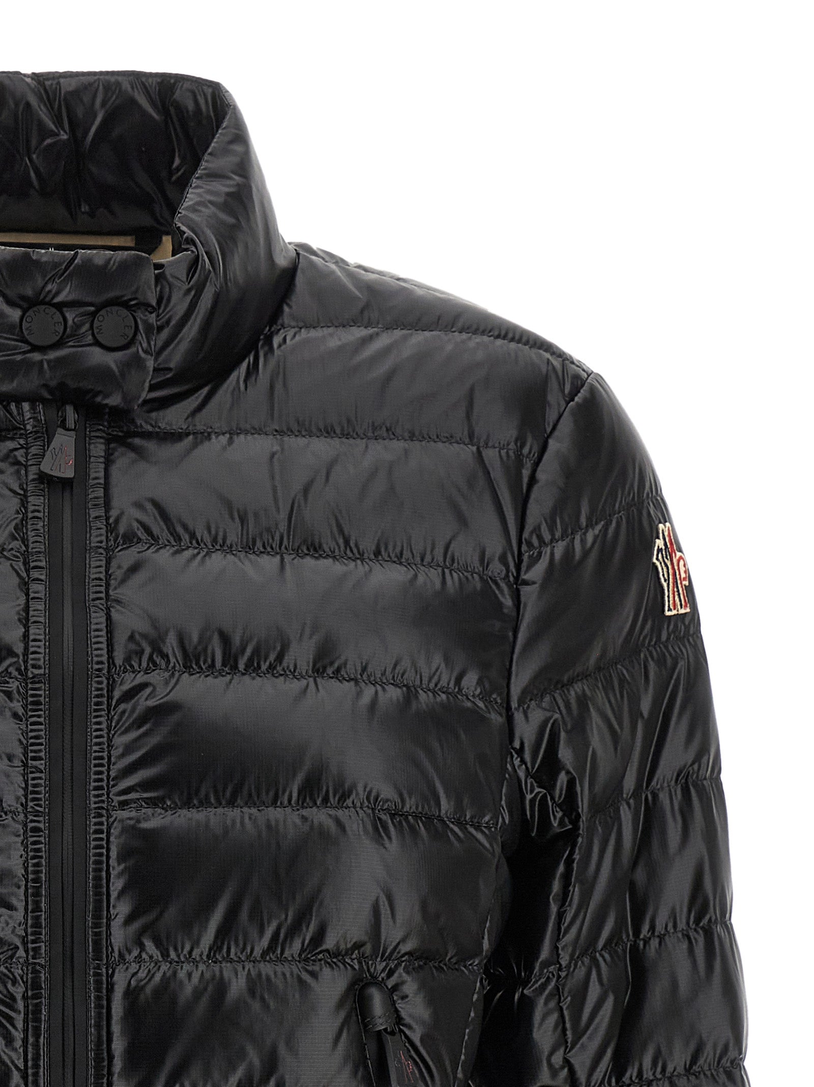 Black Polyamide Full-Length Jacket