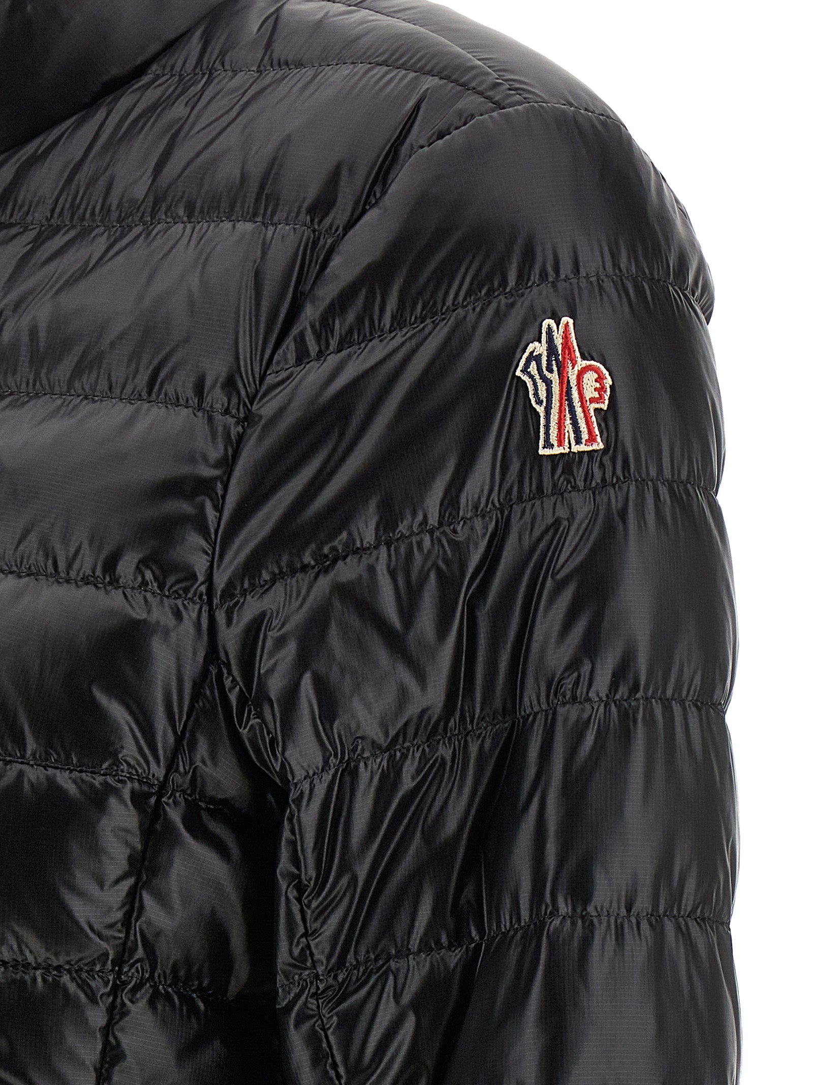 Black Polyamide Full-Length Jacket