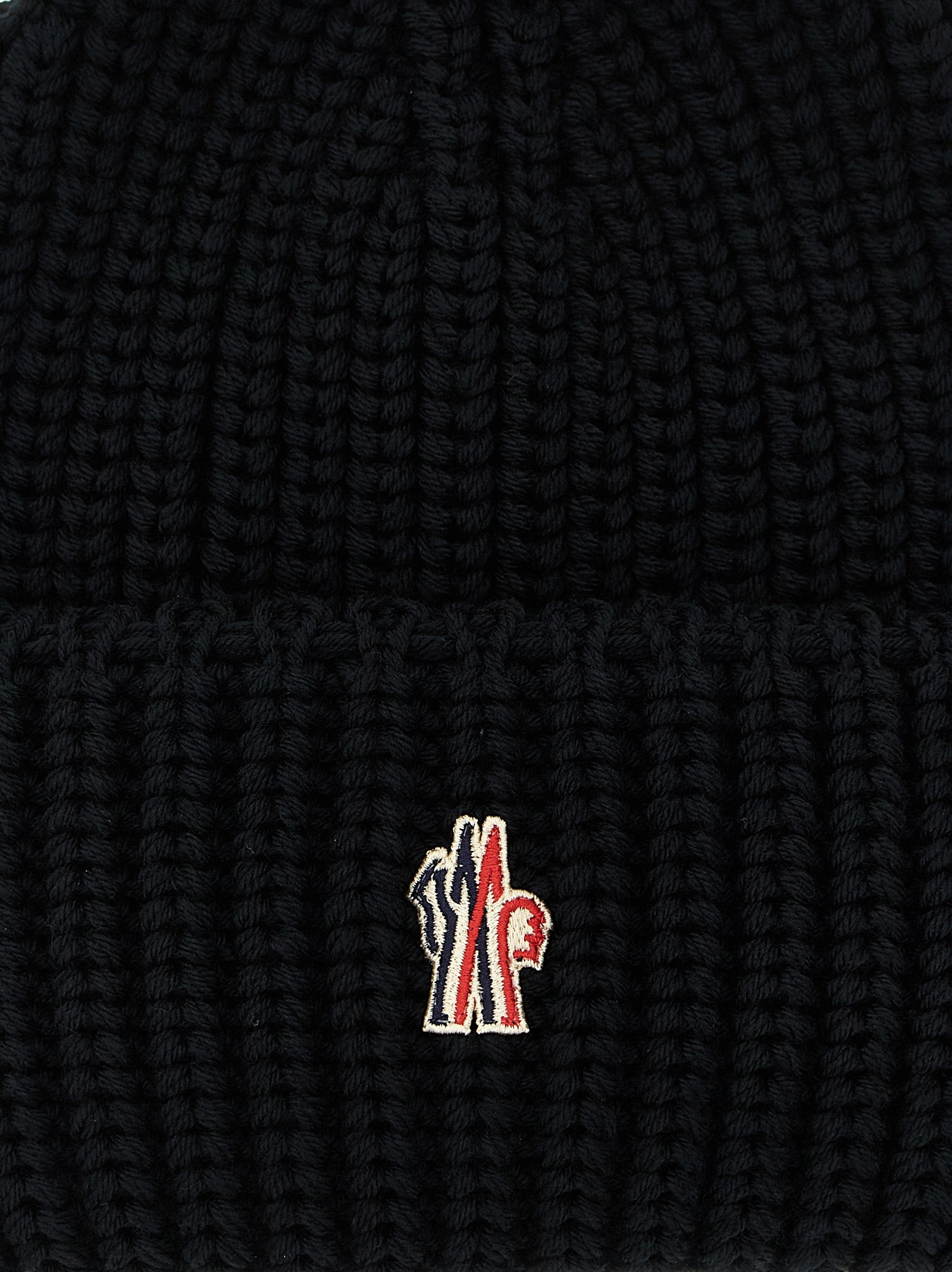 Black Virgin Wool Beanie