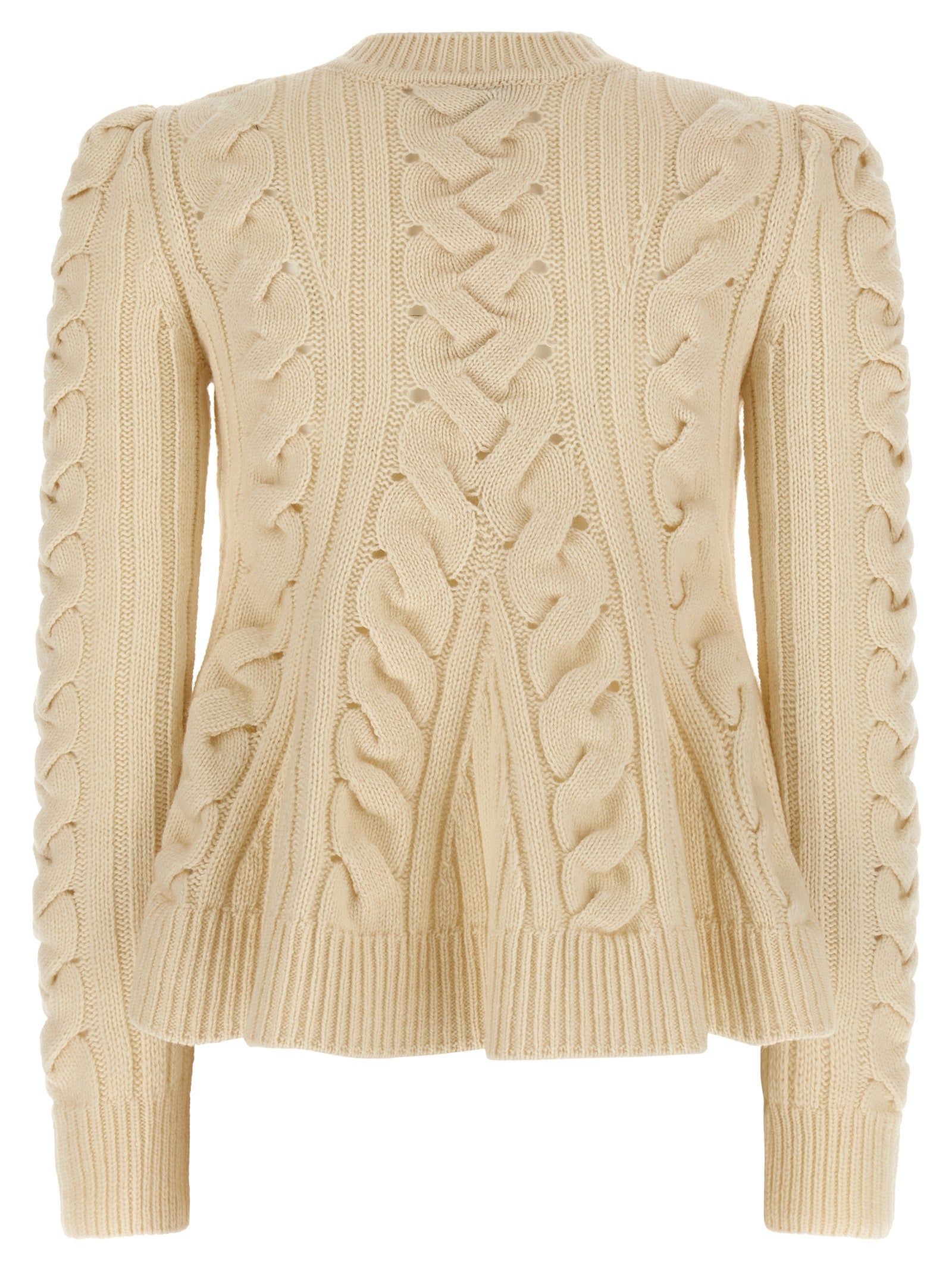 Beige Wool Cardigan