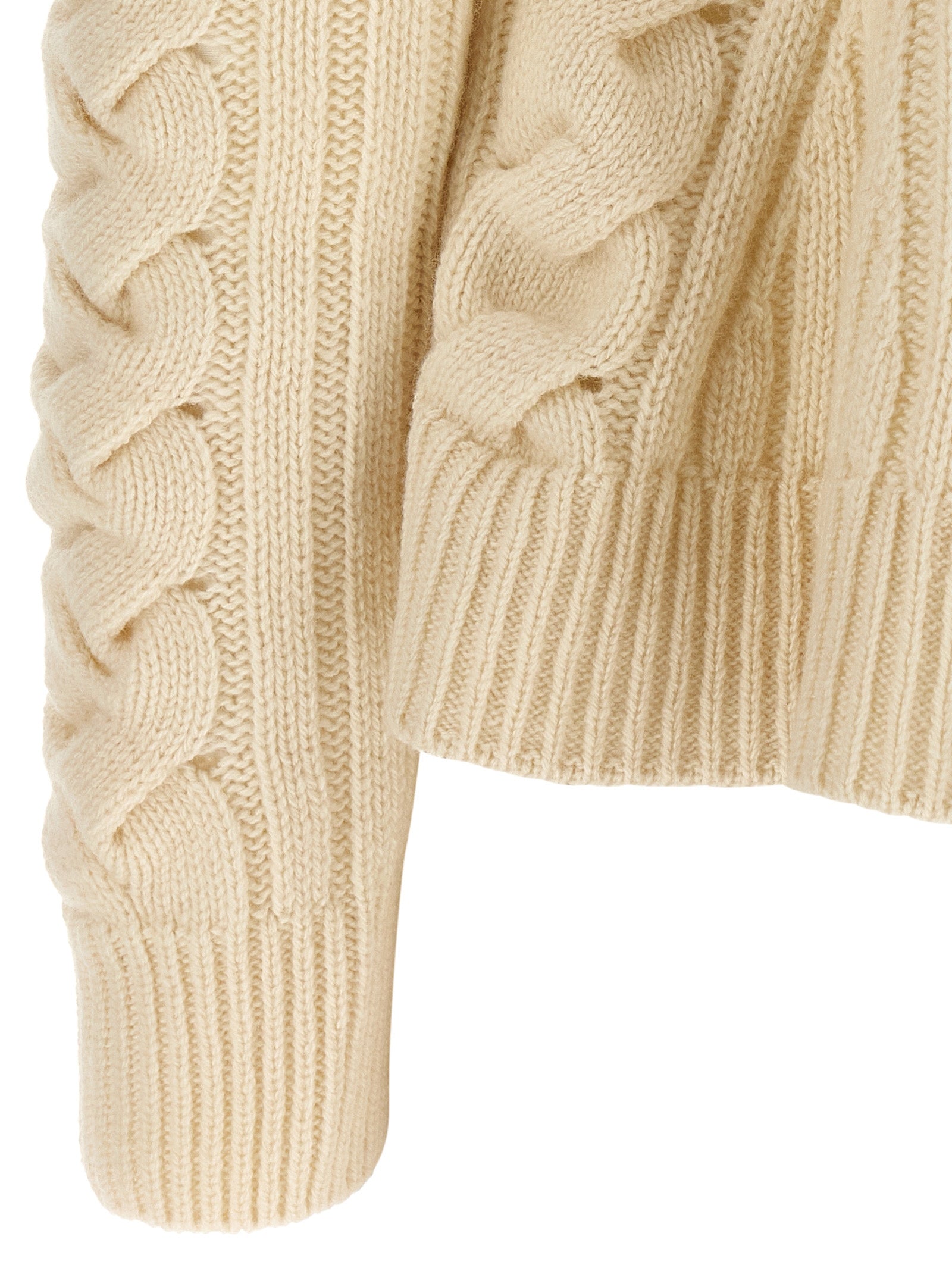 Alexander McQueen Beige Wool Cardigan