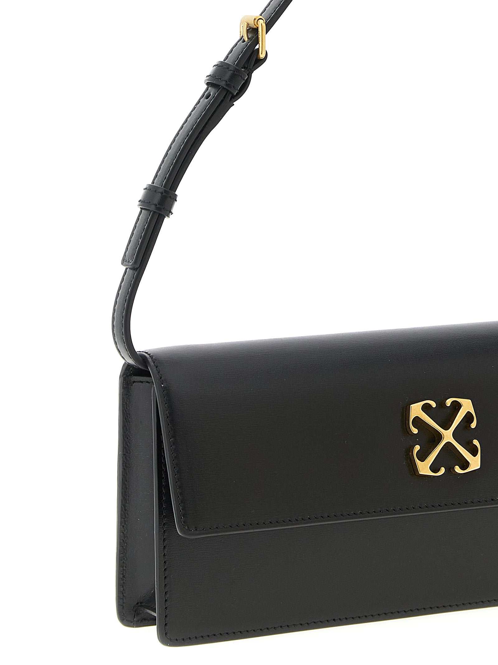 Black Polyester Shoulder Bag