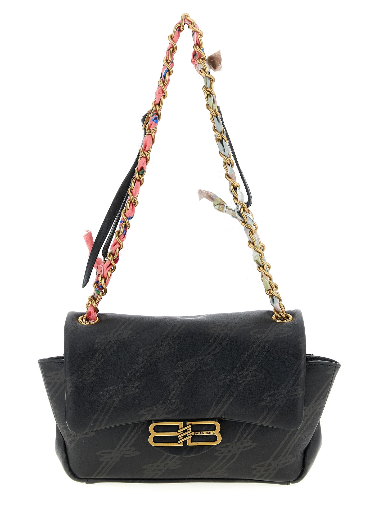 Black Leather Shoulder Bag