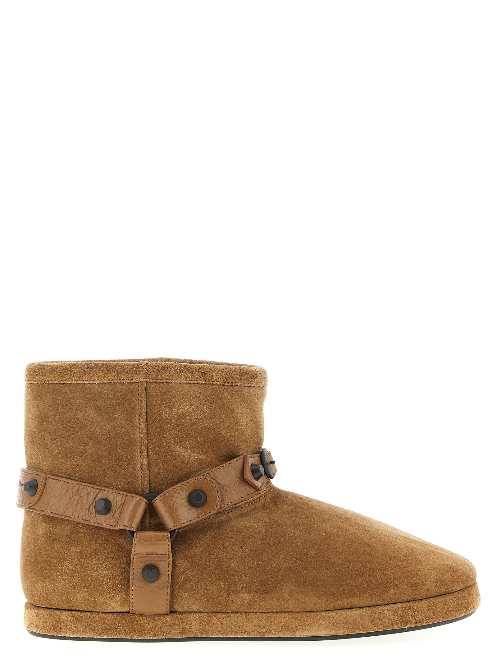 Balenciaga ankelstøvler i beige kalveskinn