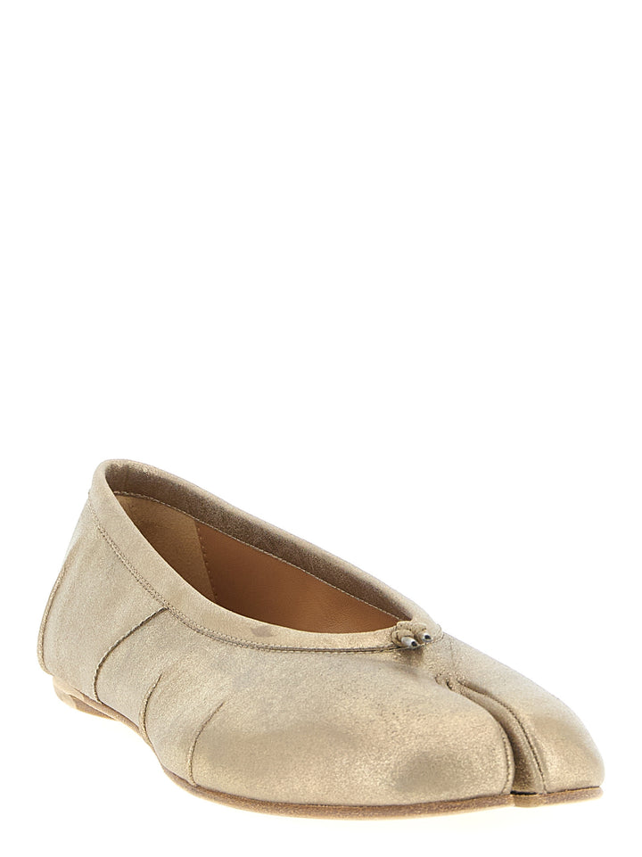 Maison Margiela ballerinas i gullfarget kashmir