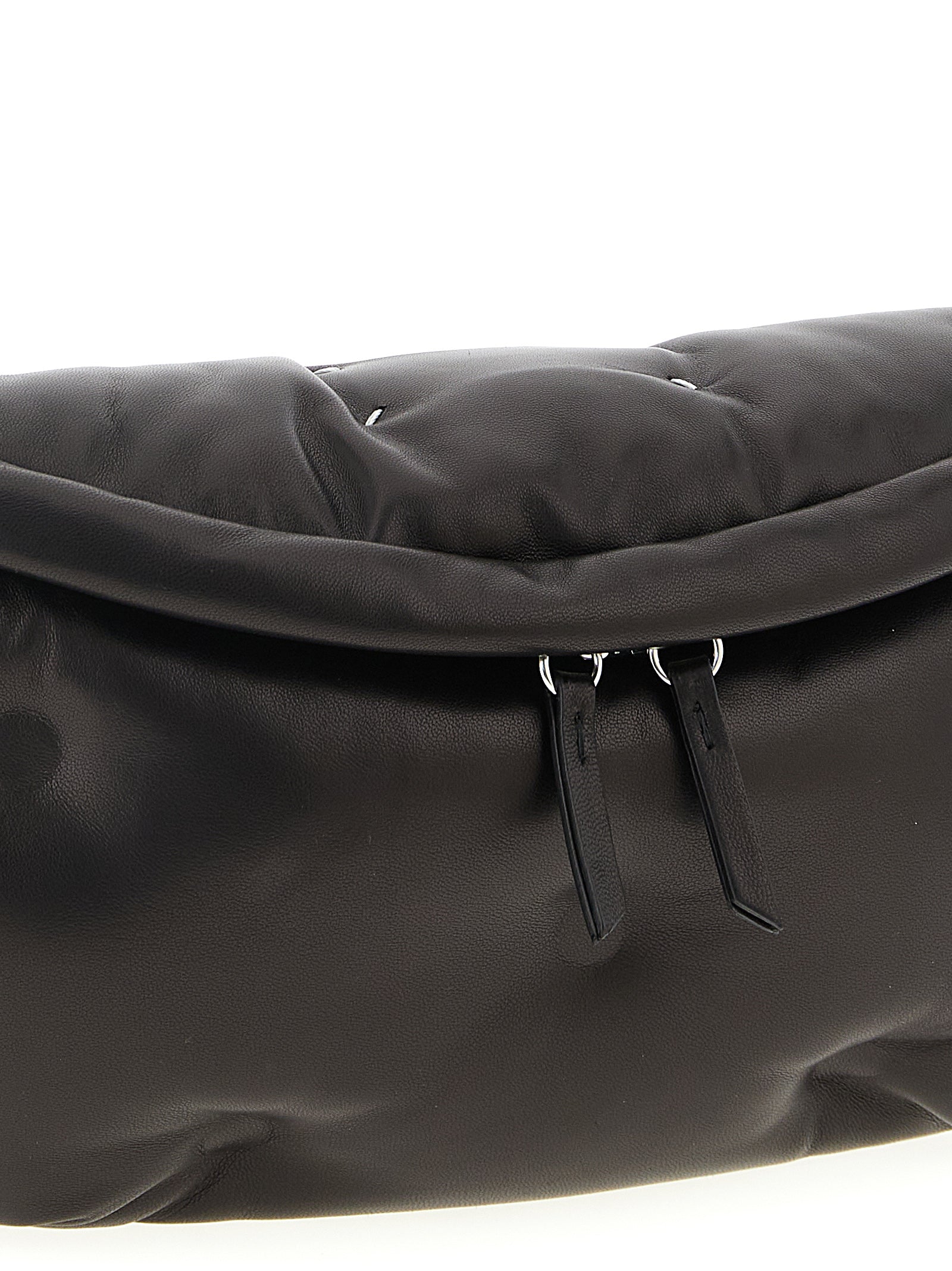 Black Lambskin Crossbody Bag