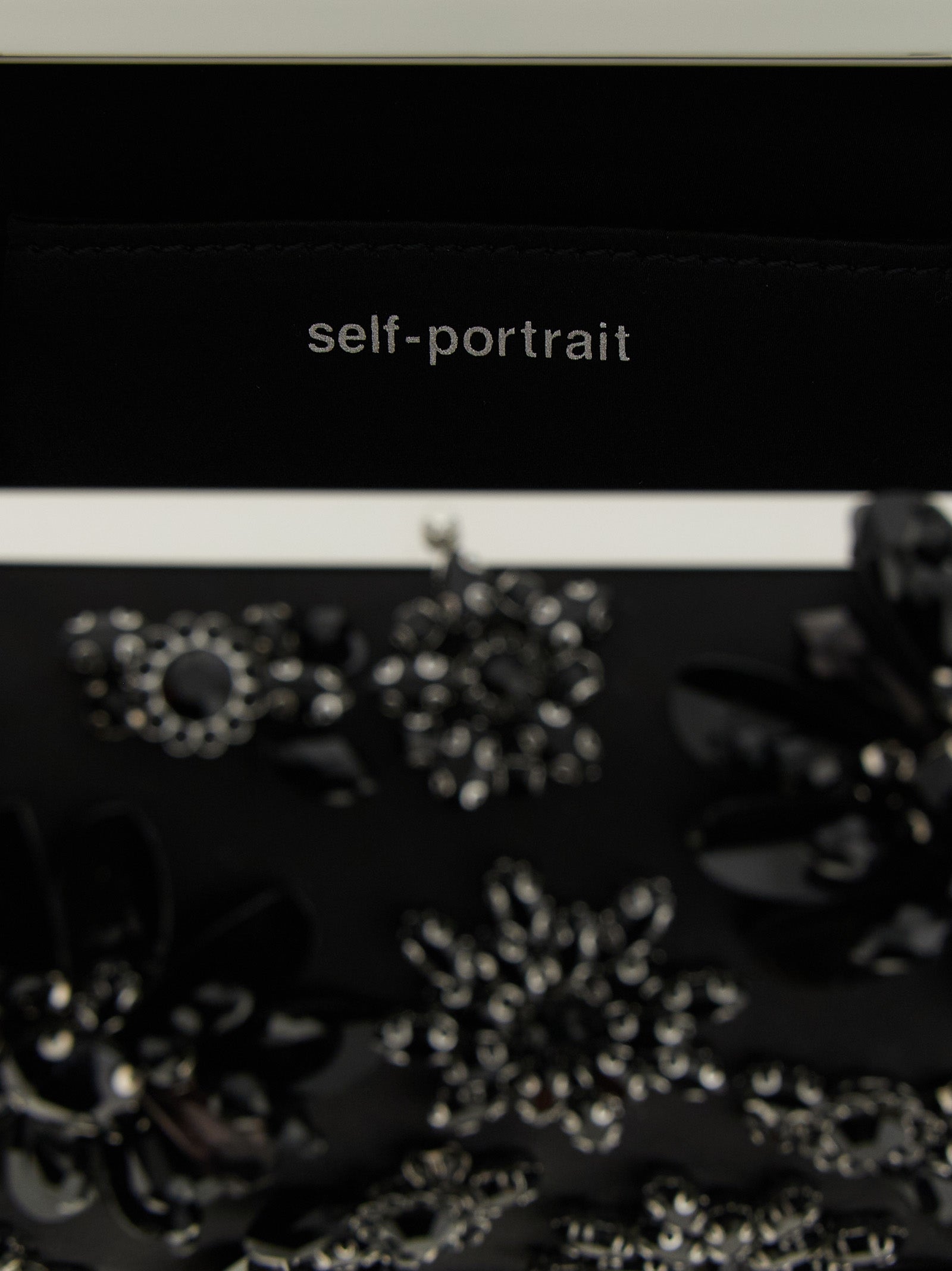 Black Polyester Clutch Bag