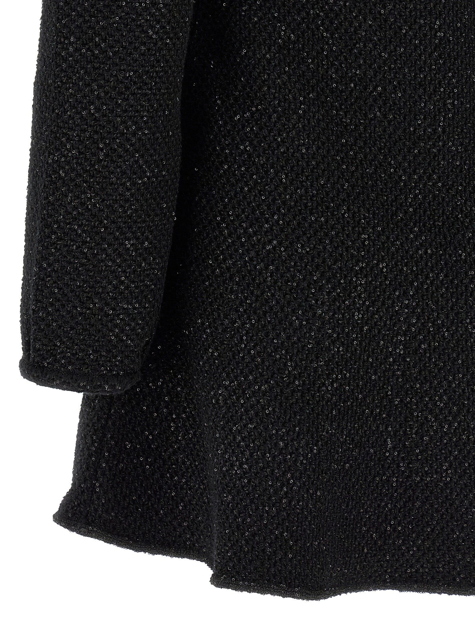 Black Cotton Short Dress
