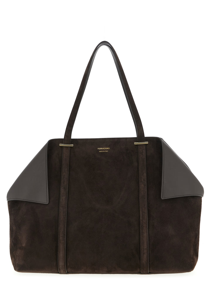 Ferragamo Brun Skinnveske