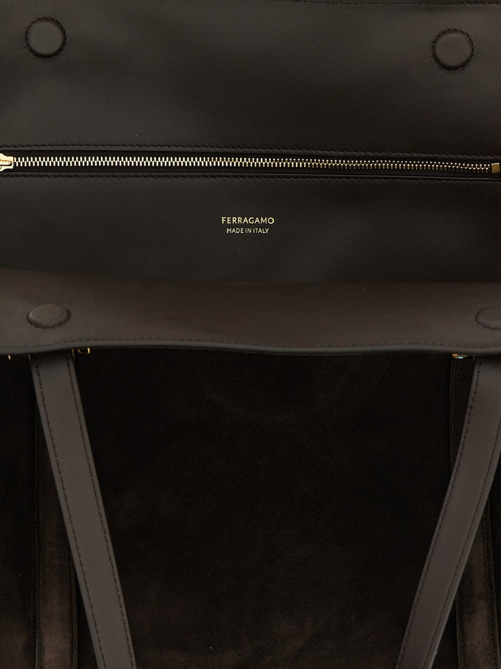 Ferragamo Brun Skinnveske