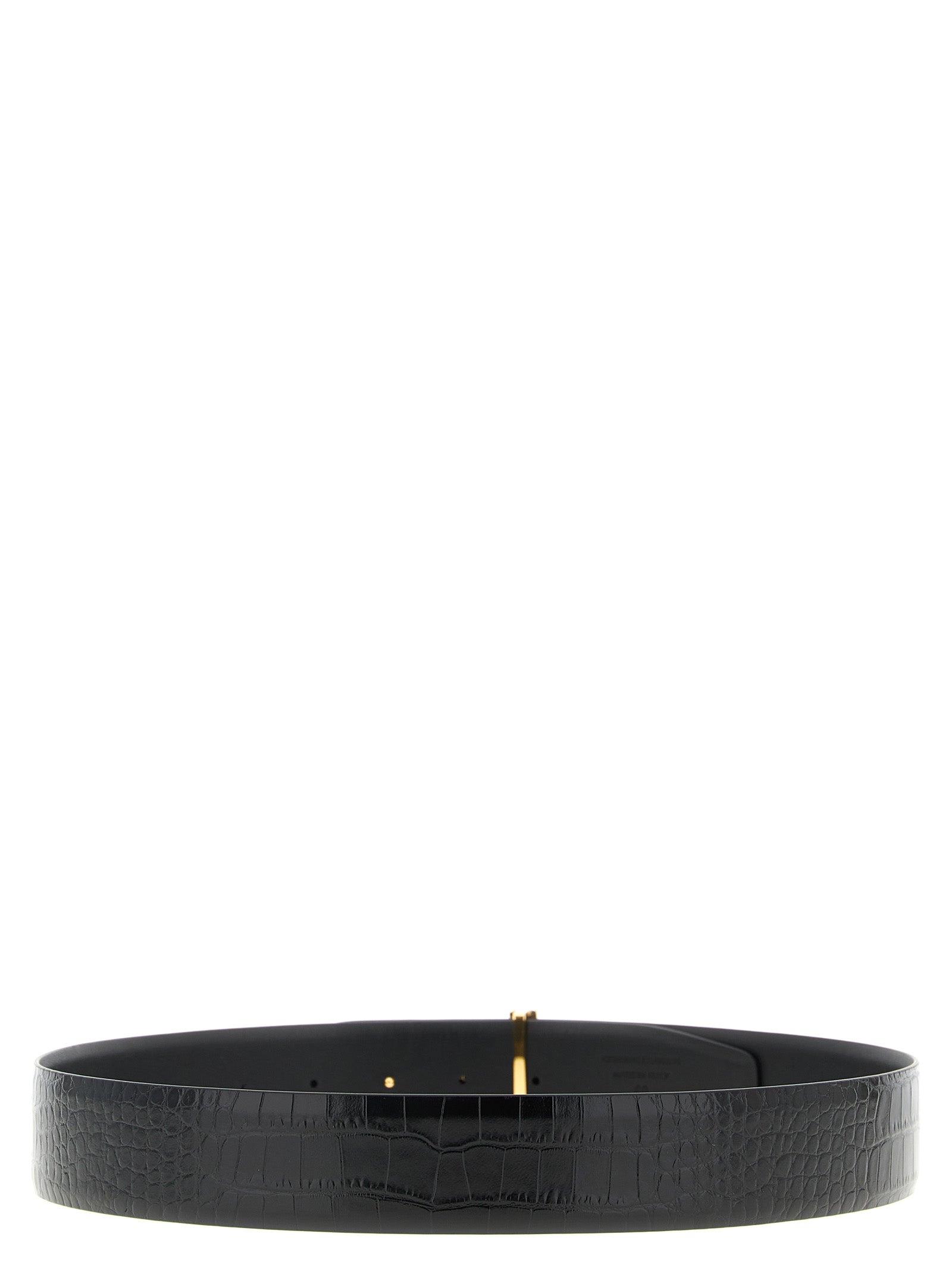 Tom Ford svart kalveskinn vanlige belte