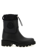 Moncler Black Pvc Ankle Boots
