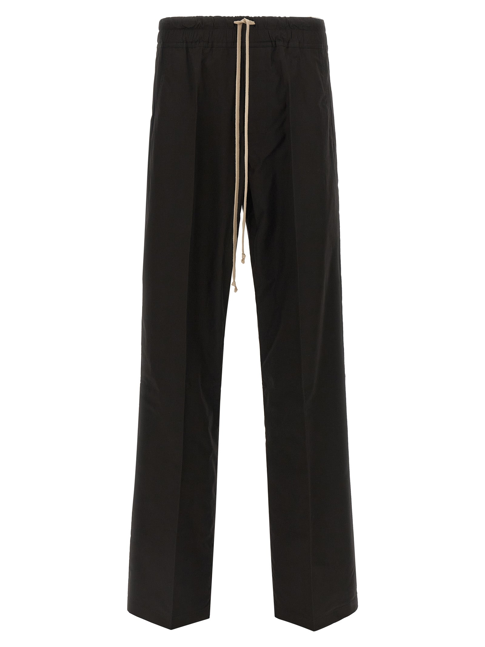 Black Cotton Casual Pants