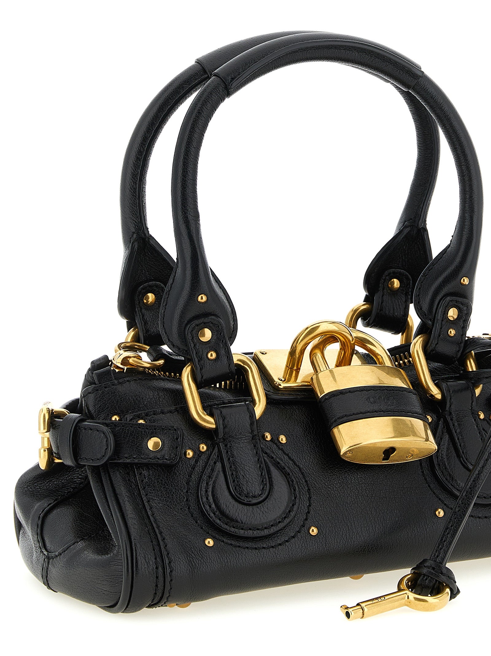 Black Buffalo Leather Handbag