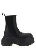 Rick Owens Black Calfskin Ankle Boots