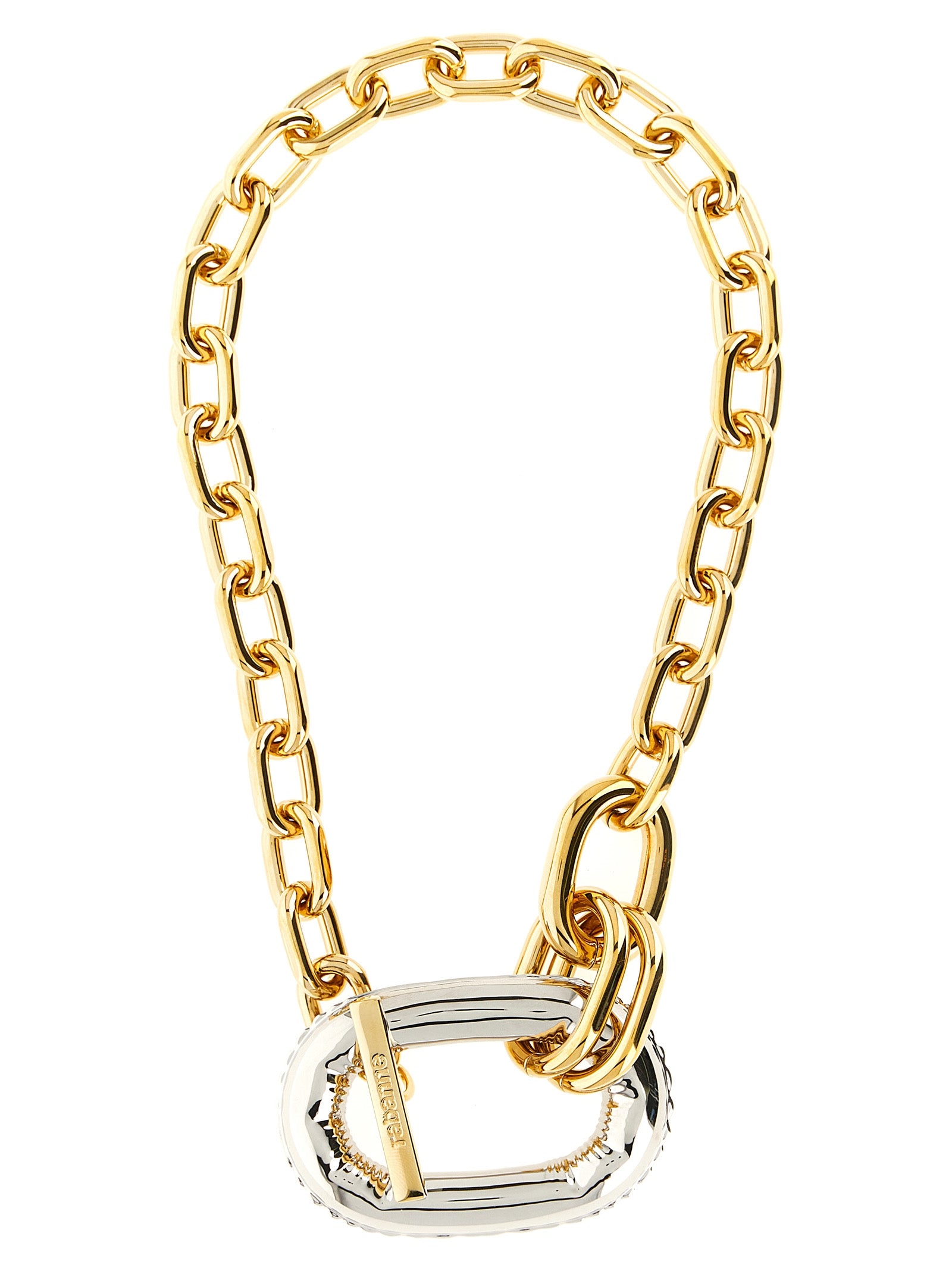Paco Rabanne flerfarget messinghalskjede