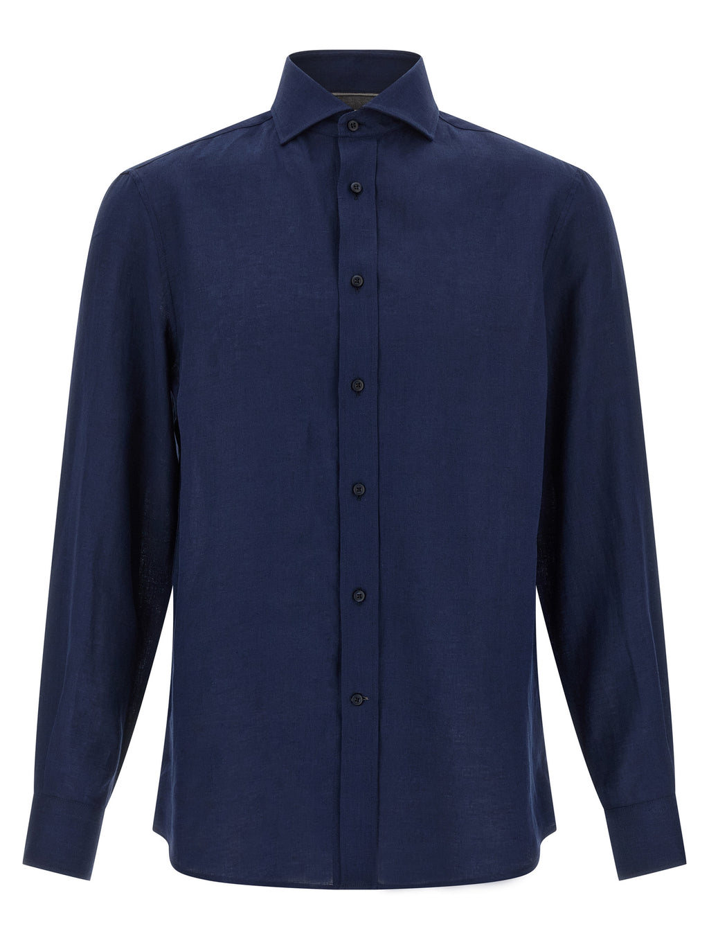 Brunello Cucinelli Blue Linen Blouse