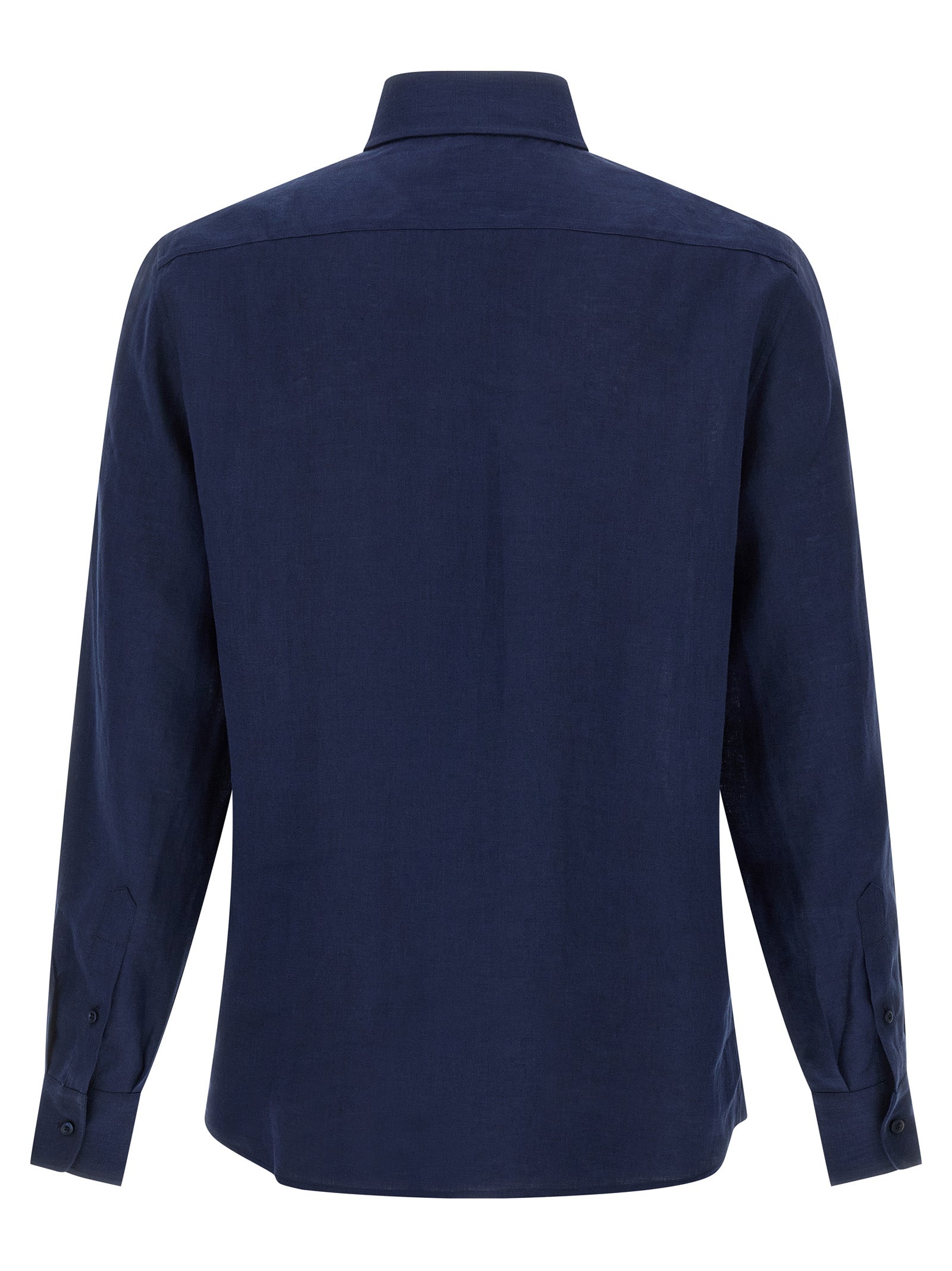 Brunello Cucinelli Blue Linen Blouse