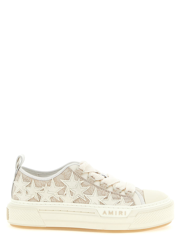 Amiri beige joggesko i lav modell av polyester