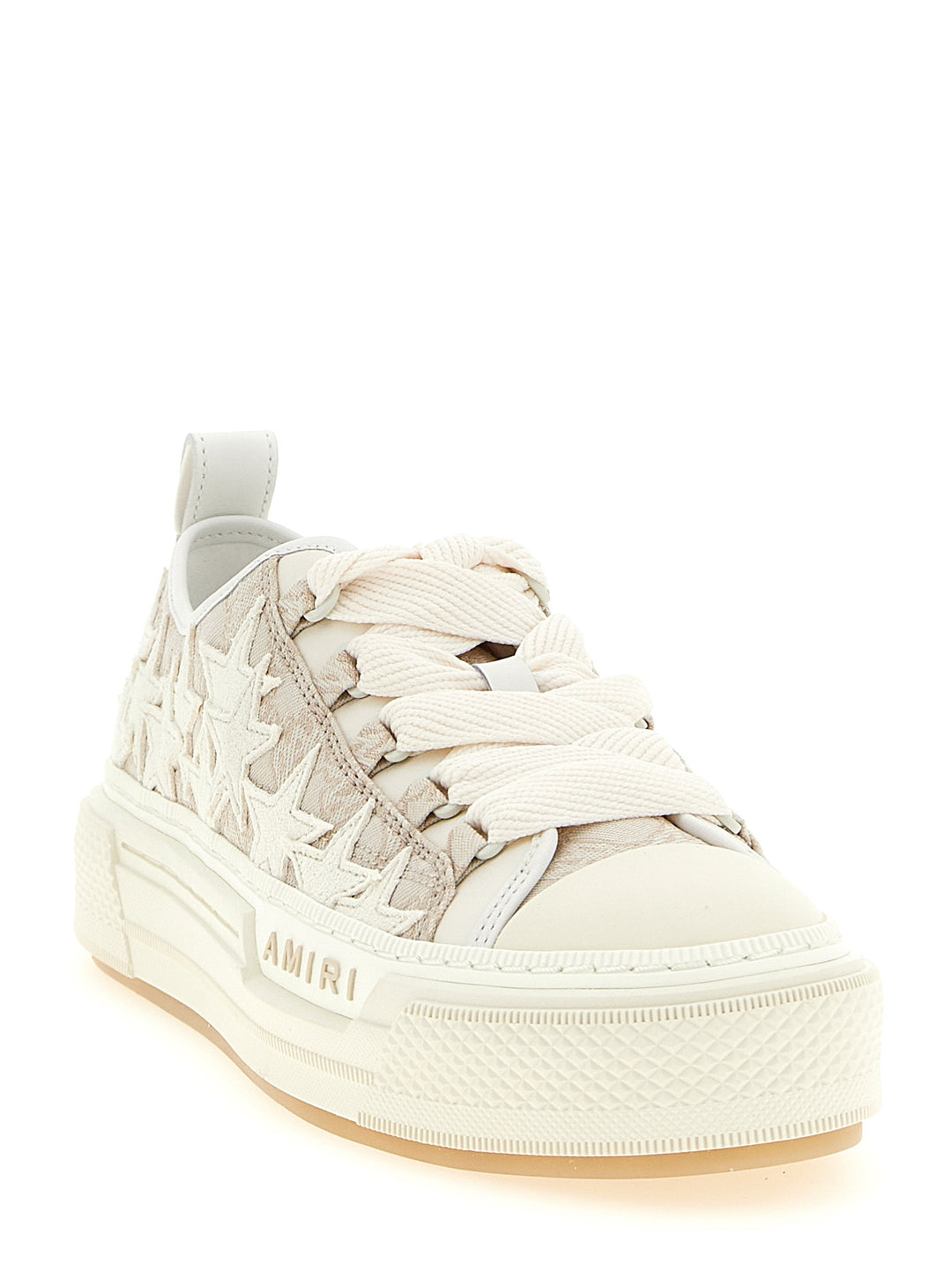 Amiri beige joggesko i lav modell av polyester