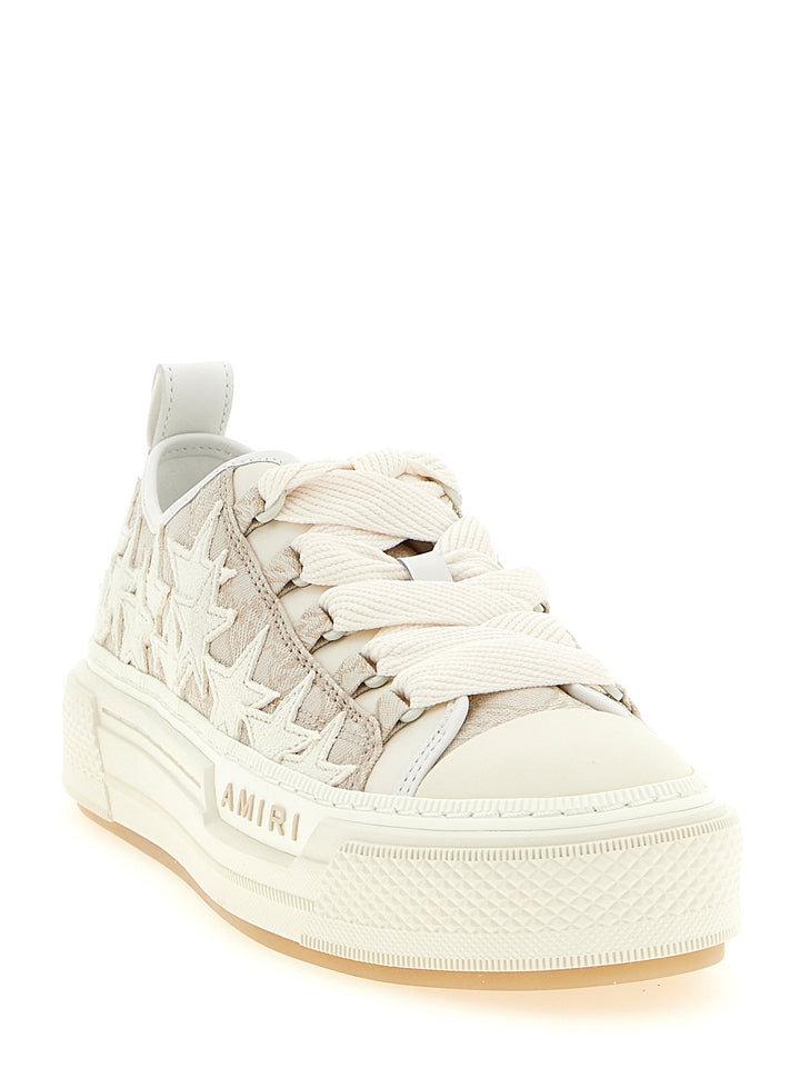 Amiri beige joggesko i lav modell av polyester