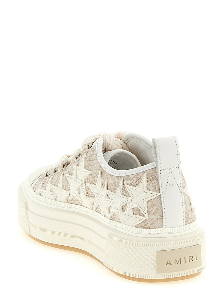 Amiri beige joggesko i lav modell av polyester