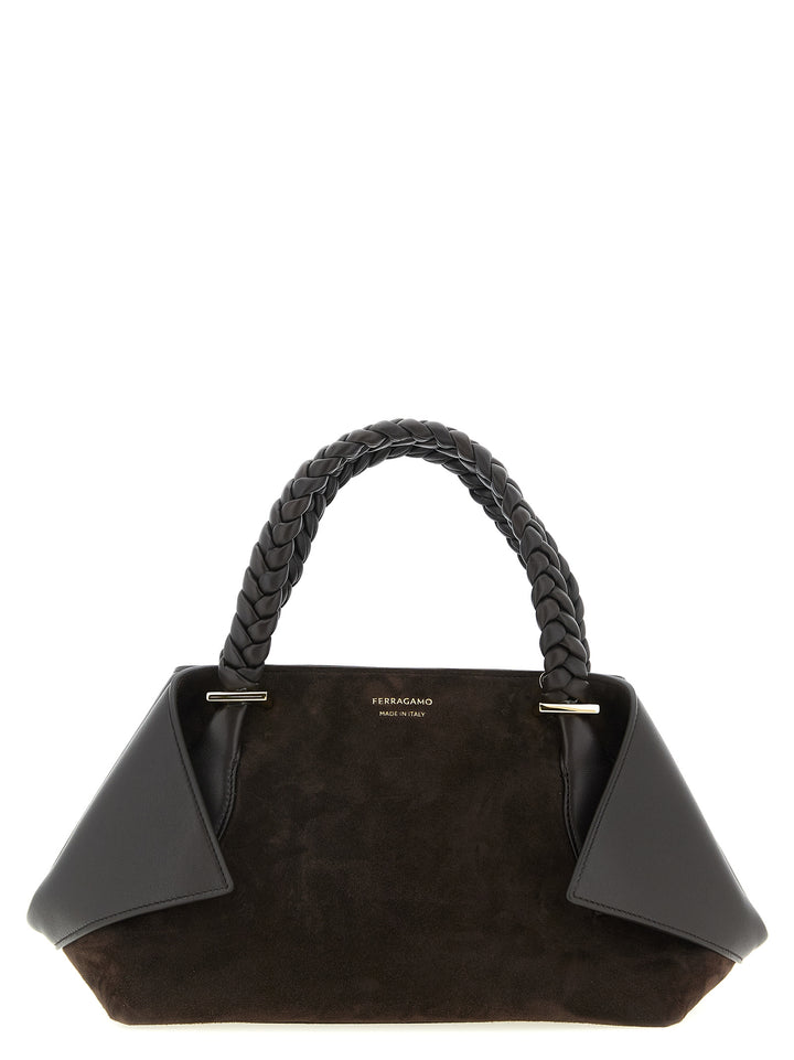 Ferragamo Brun Håndveske i Geiteskinn