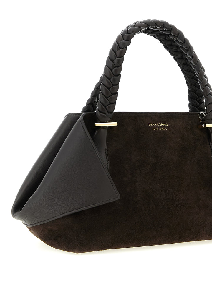 Ferragamo Brun Håndveske i Geiteskinn