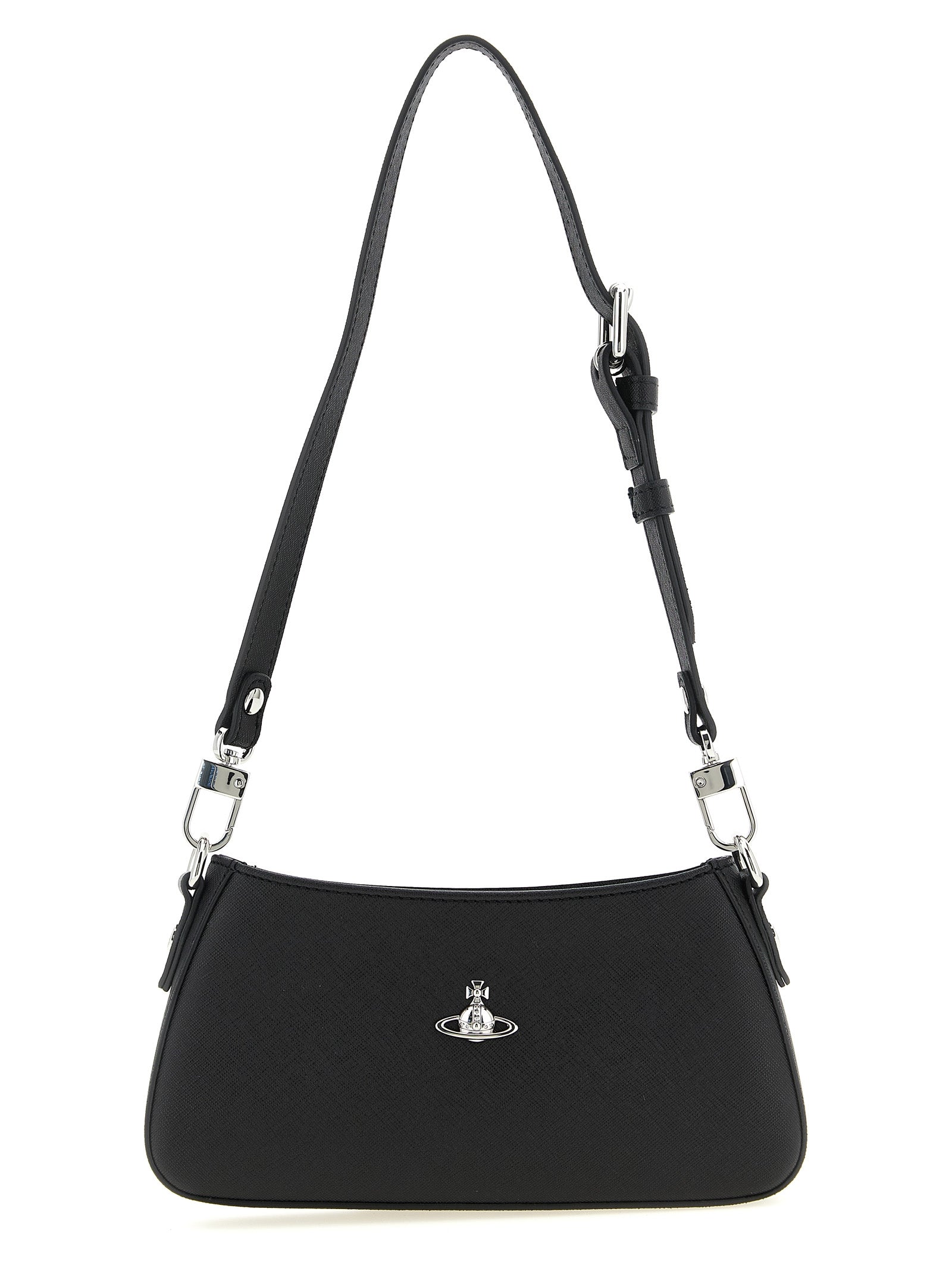 Black Polyethylene Shoulder Bag