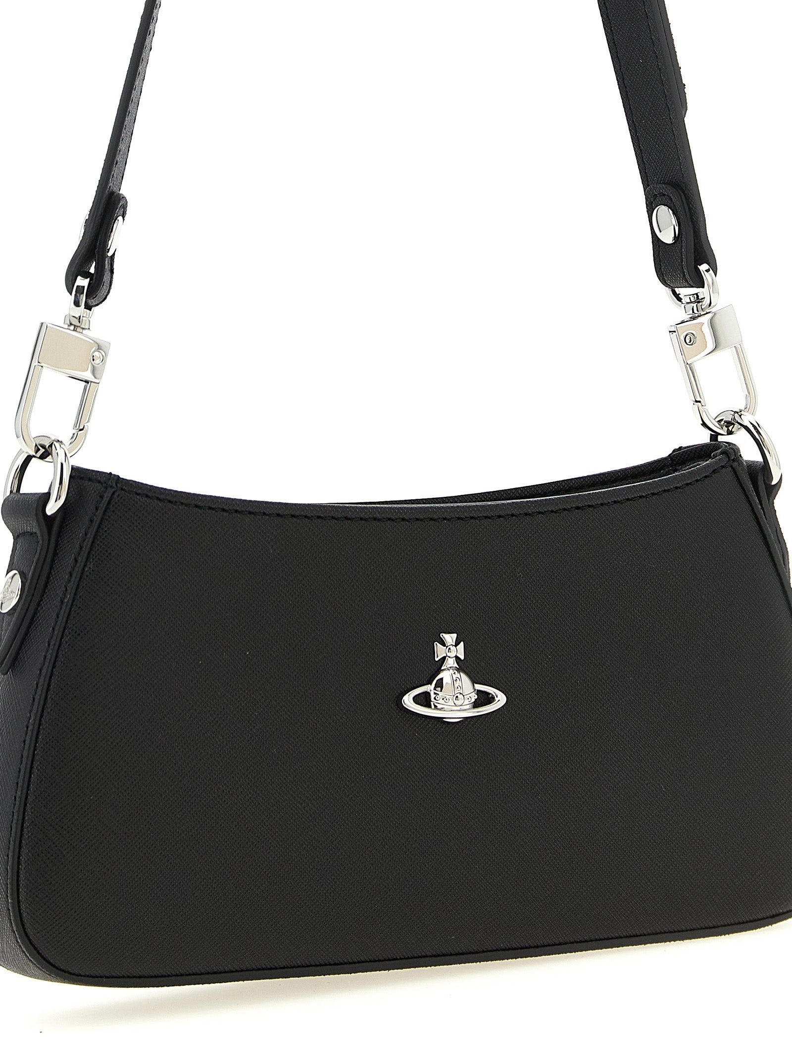 Black Polyethylene Shoulder Bag