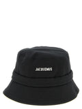 Jacquemus Black Cotton Bucket Hat