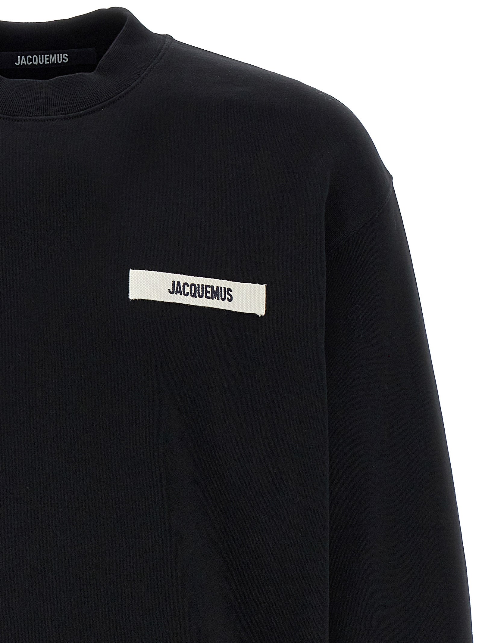 Black Cotton Sweatshirt