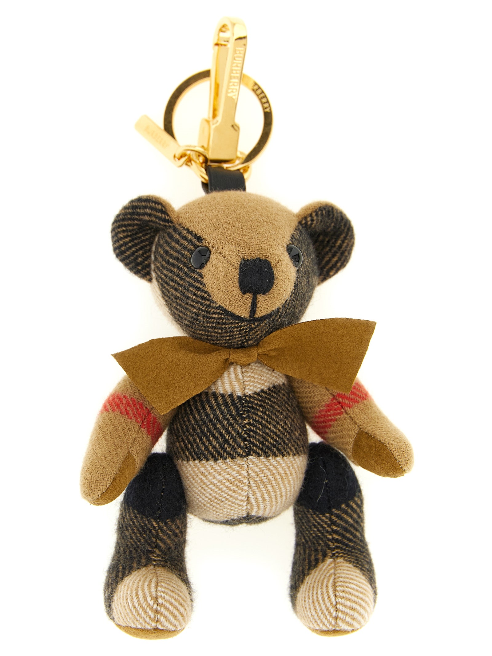 Beige Cashmere Keychain
