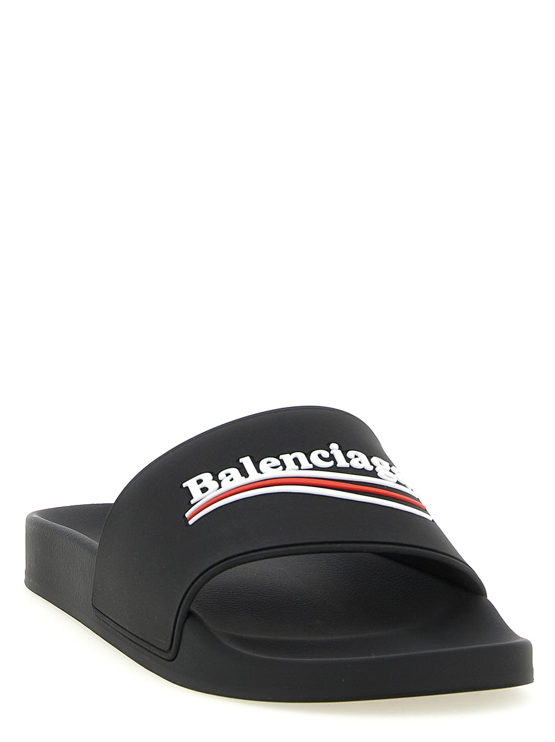 Balenciaga Svarte Plasttøfler