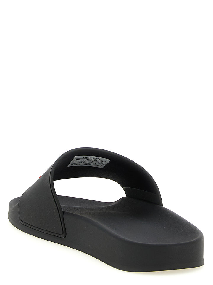 Balenciaga Svarte Plasttøfler