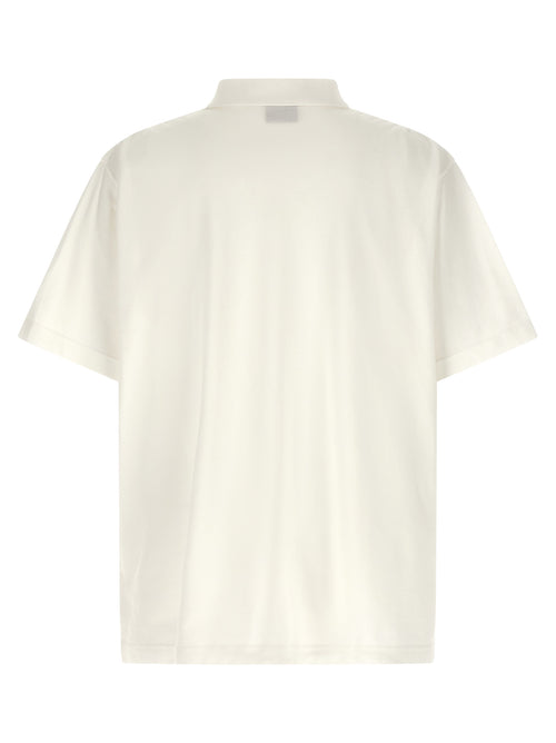 Balenciaga White Cotton Polo Shirt
