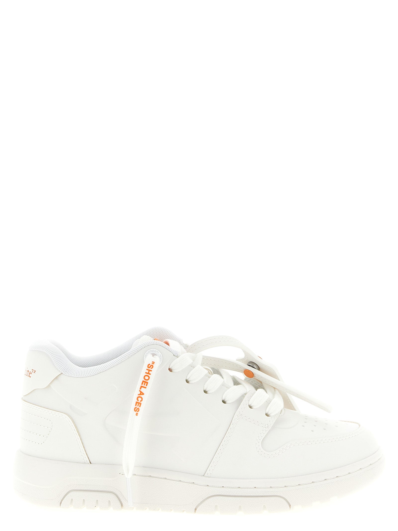 Orange Plastic Athletic Sneakers