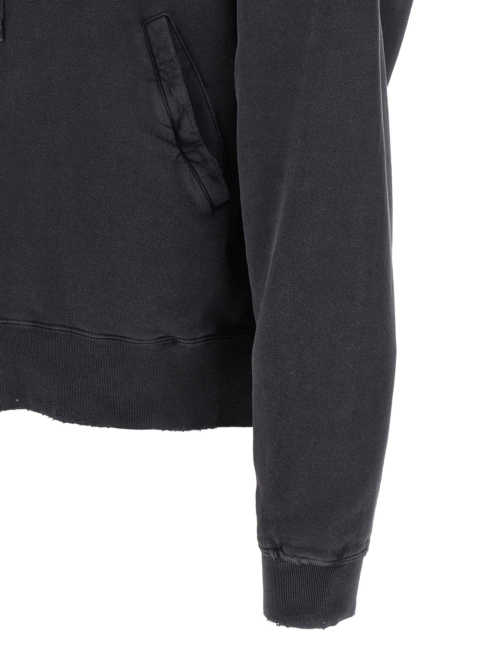 Black Cotton Sweatshirt
