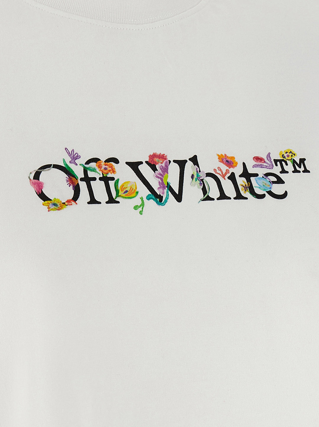 Off-White hvit T-skjorte i bomull