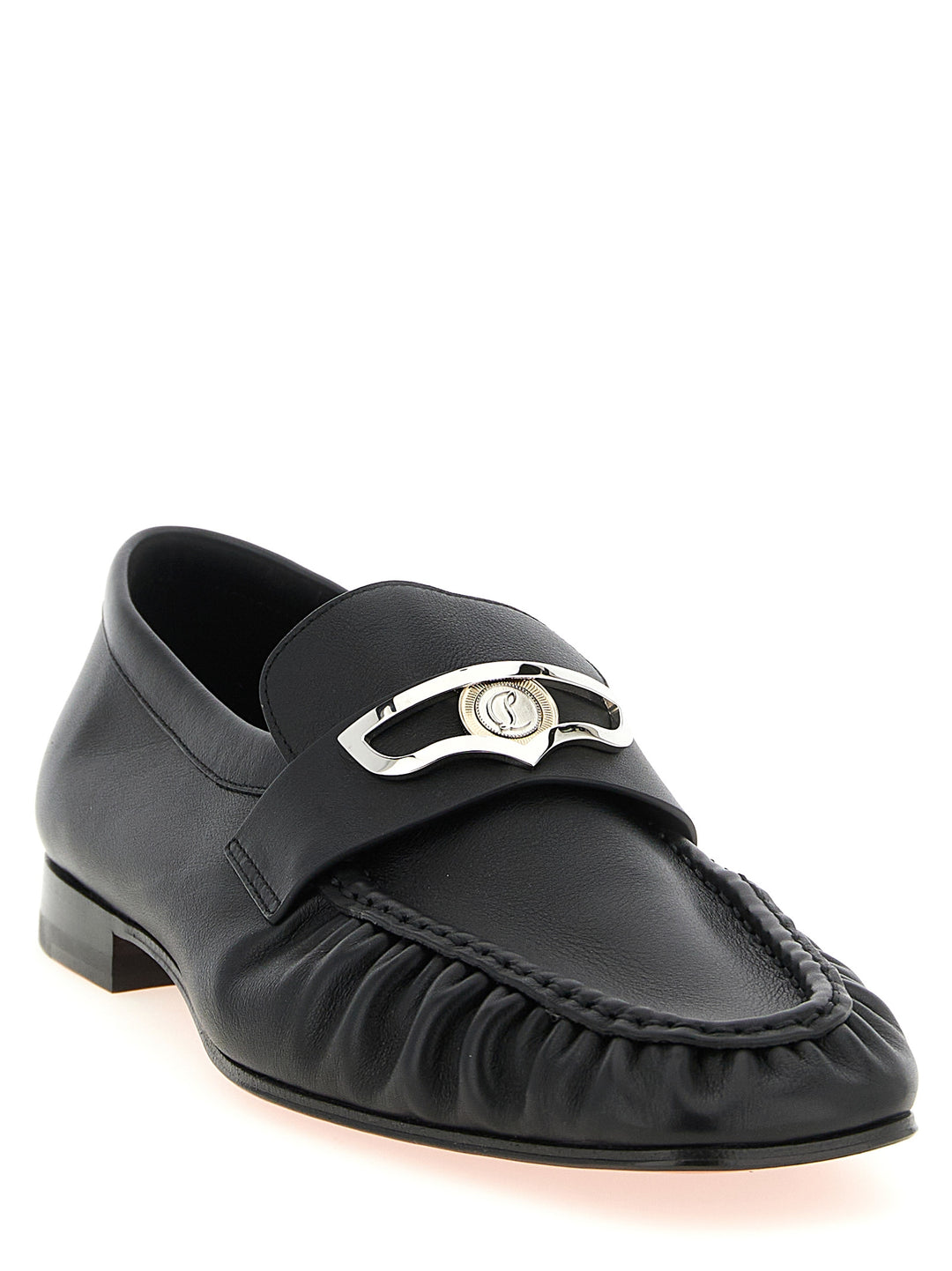 Christian Louboutin Sorte Kalveskinn Loafers