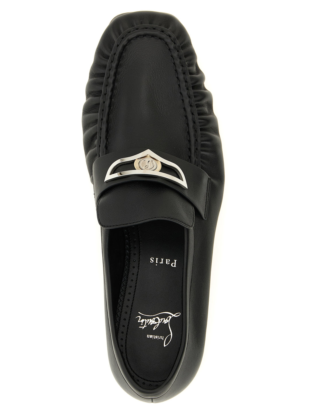 Christian Louboutin Sorte Kalveskinn Loafers